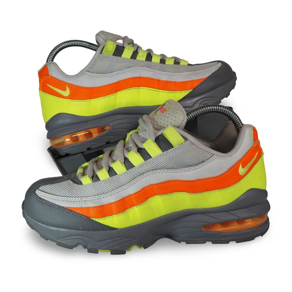 Nike Air Max 95 GS 'Vast Grey Volt' Sneakers Youth 7 Women's 8.5 - 905348-019